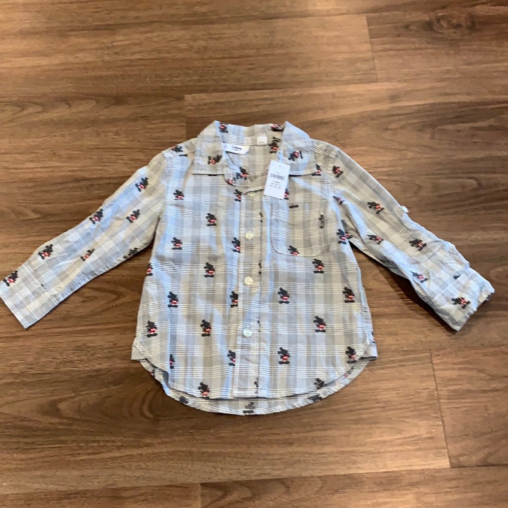 Baby Gap- Mickey button down- 2 year